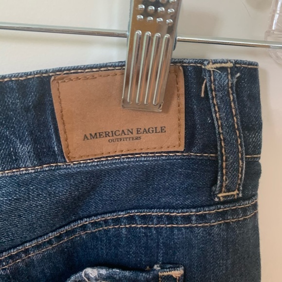 American Eagle Denim Shorts size 2 Dark Wash - Picture 7 of 9